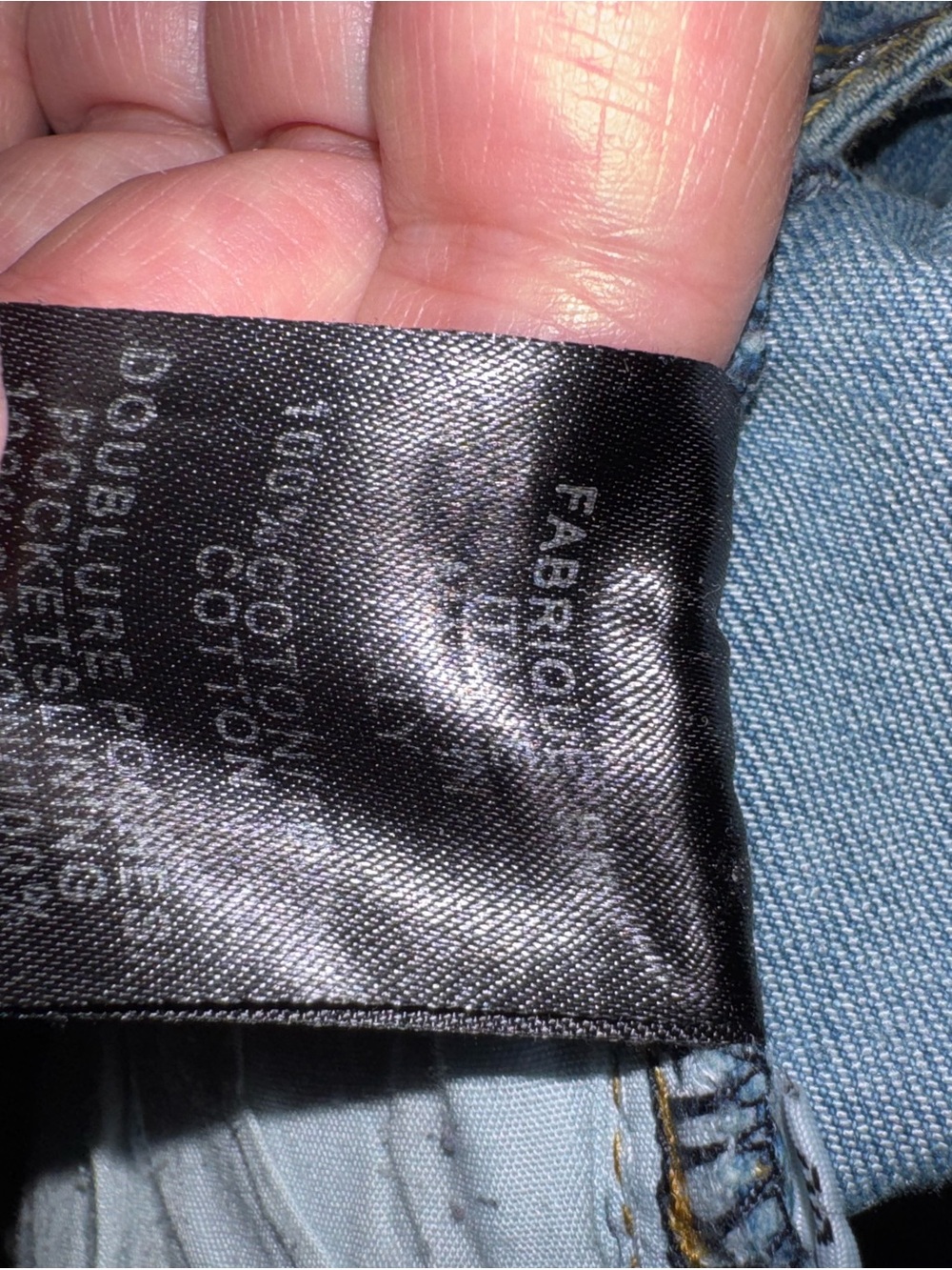 Balmain Men’s Light Blue Ribbed Biker Jeans - Picture 3 of 5